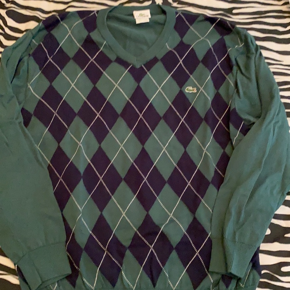 Lacoste argyle men’s sweater